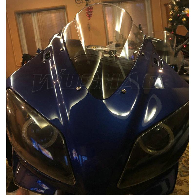 

Motorcycle Double Bubble Windshield Windscreen Screen For 1998 1999 Yamaha YZF-R1 1000 YZF R1 Black Clear Iridium чистий