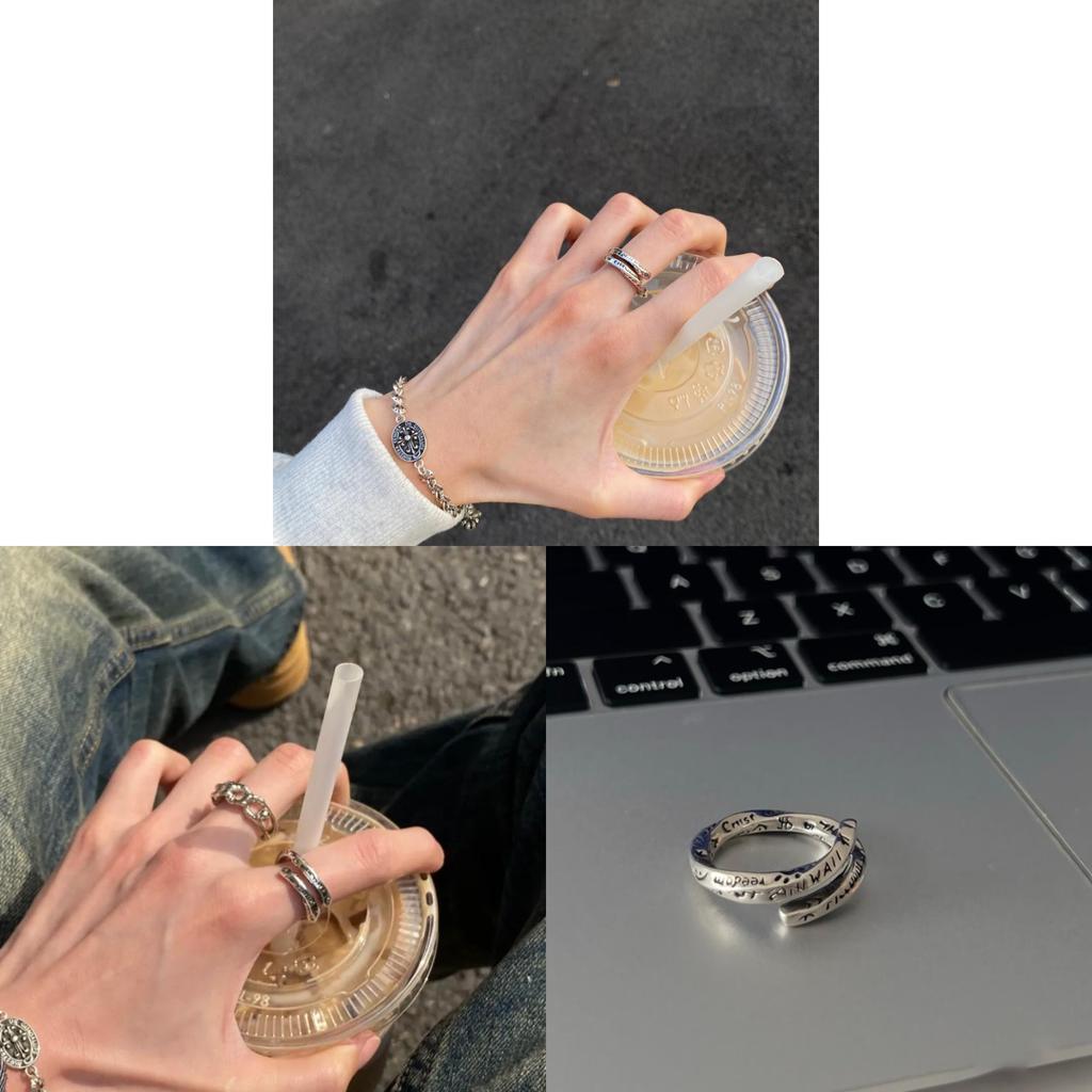 Morbius Mbius Roman Numerals Adjustable Ring With Vintage Style For Men And Women