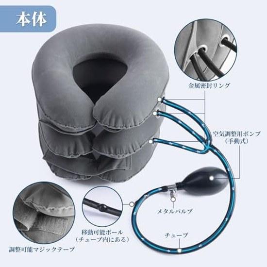 Neck Stretcher Supporter 2026 Innovative Design Three-Stage Air Lift Tension Stretch 360 Fixed Free Adjustment Lightweight Portable Unisex Fatigue