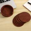 6 peças/conjunto porta-copos de madeira, tapetes para chá e café, balcão de bar, protetor de canecas com isolamento térmico e resistente ao calor