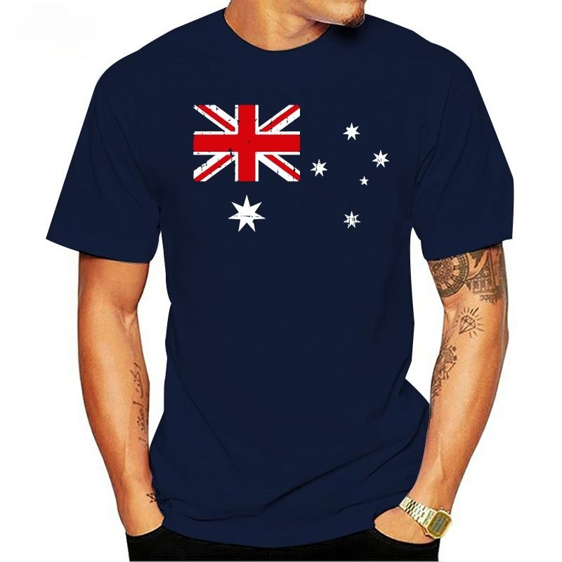

Gift Idea Australian Flag Vintage Style Retro Australia Flag T-Shirt oversized t shirt men clothing streetwear tshirt 3XL