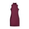 Women's Sleeveless Bodycon Dress: Retro, Mature Style, Stretchy, Slim-Fit, High-Neck, Sexy Short Skirt