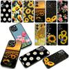 Sunflower Flower Painted Yellow Phone Case for Samsung Galaxy S25 S23 S22 S24 FE Ultra Plus A56 A05 A06 A15 A16 A57 S7 Edge