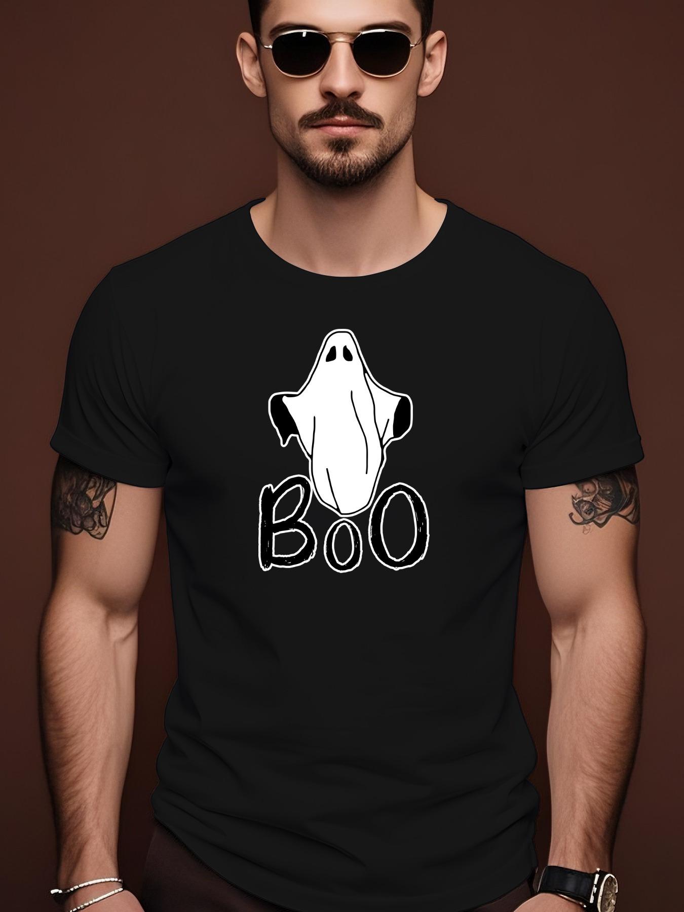 Gothic Graphic Tshirt - Dark Grey with BOO Lettering - Li... S