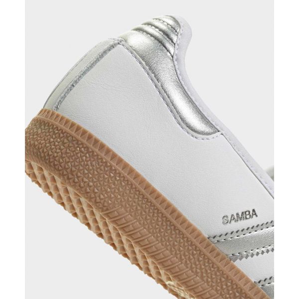 adidas Samba Jane Obuv Bílá Stříbrná Metalická Guma Dámské Tenisky Guma-4 KJ3785