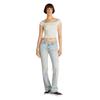 Tommy Jeans Womens/Ladies Mini Logo Off Shoulder Slim Smock Top