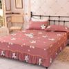 Non-slip One-piece Bed Skirt Korean Version of The Bed-cover Protective Cover Home Floral HOTEL 14 Styles Vintage Stylish Design