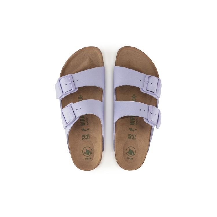 Birkenstock Arizona Leather Flat Slide Fashion Sandals Unisex sandals Purple 1022607