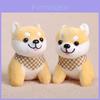Portachiavi Peluche Cane Shiba Inu con Sciarpa per Ragazze Regalo e Decorazione Borsa