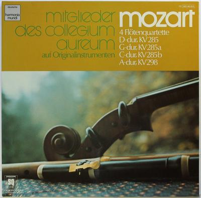 LP Record WOLFGANG AMADEUS MOZART, QUARTETT C - 4 Flötenquartette D-dur, KV 285 / G 1C06599653 Deutsche Harmon 1976 Germany Classical Used