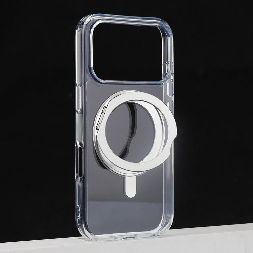 

360° Rotating Magnetic Stand Case for Apple 17 Pro - Skin-Feel Protective Cover with Photography Button. Apple 17 Pro Max