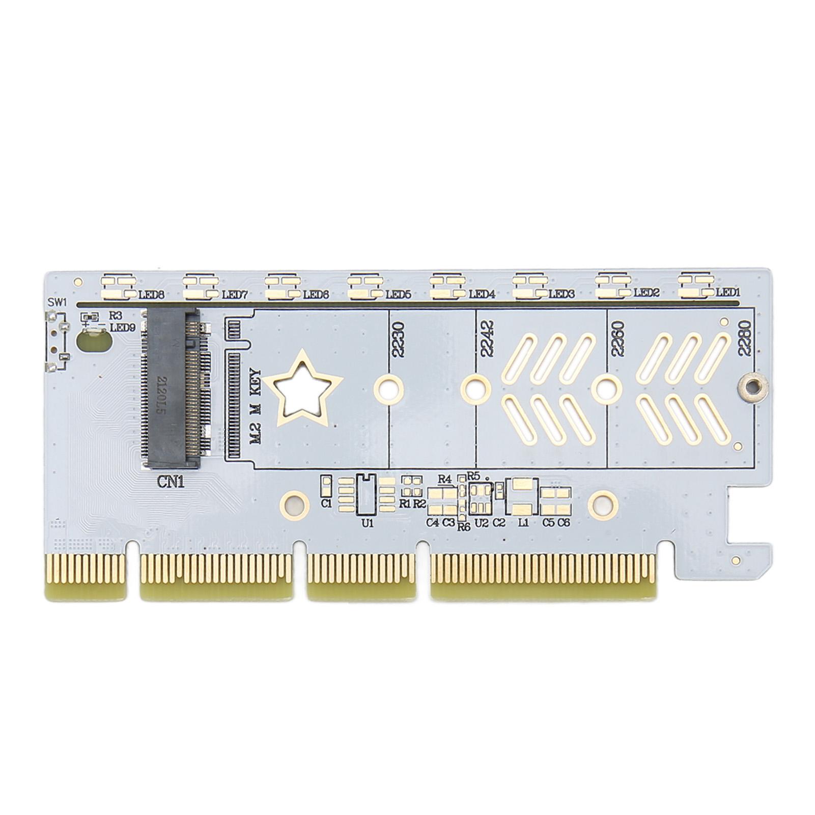 

PCIe to NVMe Adapter Card 64Gbps PCIe 4.0 Plug and Play Stable Safe NVMe SSD to PCIe Card for 2230