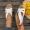 Women's Sandals Summer Retro Shoes Platform Wedge Soft Women's Slippers Casual Comfortable Sandals Outdoor Roman Women's Shoes
