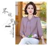 Women's Chinese Style Xiangyunsha Shirt - Mom's Summer 2026 Collection for Middle-Aged and Elderly