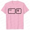 CTRL + C CTRL + V Family T-Shirt Father and Son Daughter Tshirts Funny Copy Paste Matching Family Oufits Tops Father's Dad Tees