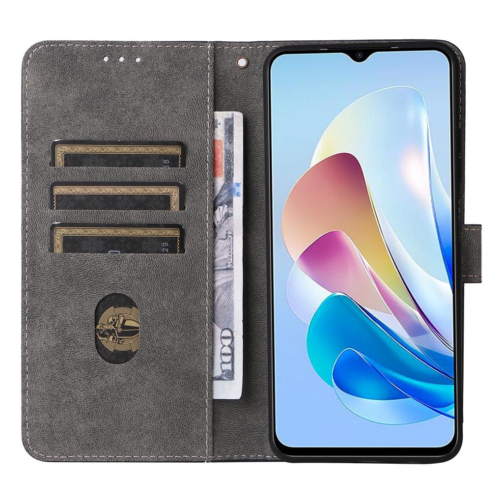 Dla ZTE Blade V41 Vita 5G/Axon 40 Lite/Blade V40 Design/V50 Design 5G/nubia Neo 5G Skórzane Etui Pokrowiec na Telefon Blokowanie RFID