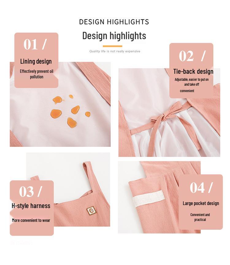 2023 Princess Minimalist Halter Apron for Kitchen, Cooking, Florist, & Milk Tea Shop