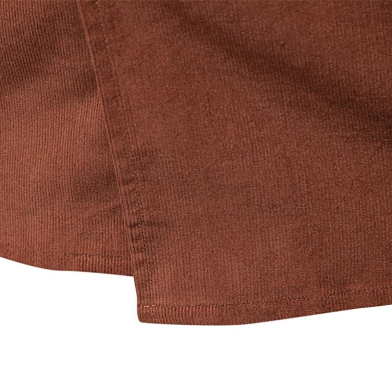 Gant Pánská manšestrová košile z čisté bavlny s klopovým límcem, business casual košile s dlouhým rukávem, novinka podzim a zima 2025 s výšivkou