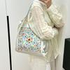 Custom Japanese Embroidery Eco-Friendly Women's Crossbody Canvas Bag