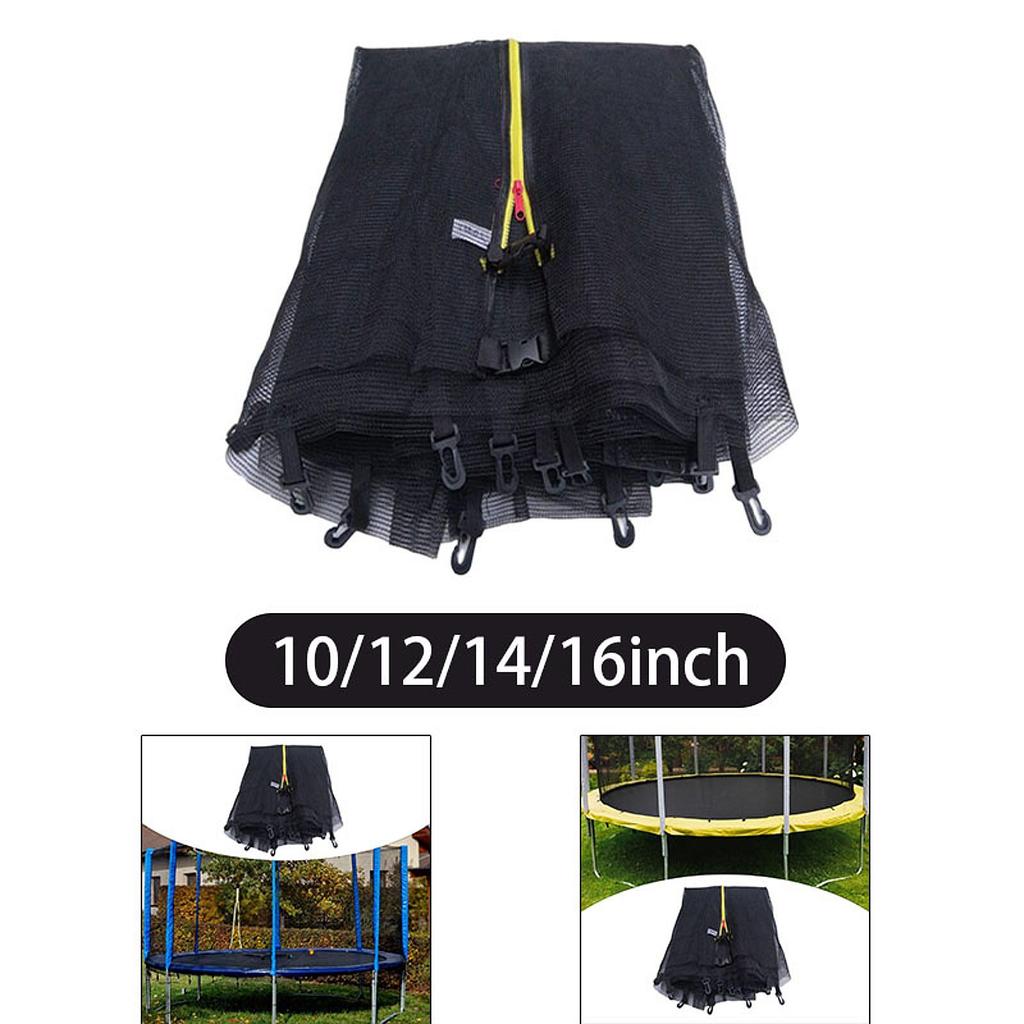 Breathable Replacement Trampoline Net Accessory with Zipper Feature