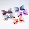 SHAUNA Vintage Übergroße Einzigartige Schmetterling Sonnenbrille Damen Mode Gradient Lens Eyewear Weibliche Große Schattierungen UV400 Sonnenbrille