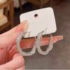 Niche Design Sense Winding Metal Earrings Female Korea Dongdaemun Personality European and American Style Ins Earrings