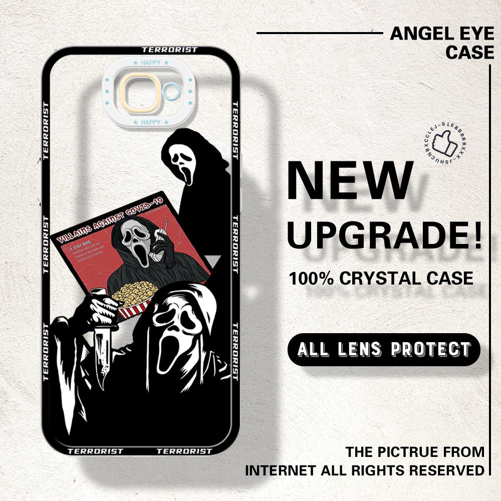 Nárazuvzdorný křišťálový kryt s kresleným vzorem s malovaným vzorem Transparentní měkký kryt Full Cover Ochranný kryt fotoaparátu pro iPhone Samsung Redmi OPPO Realme Vivo