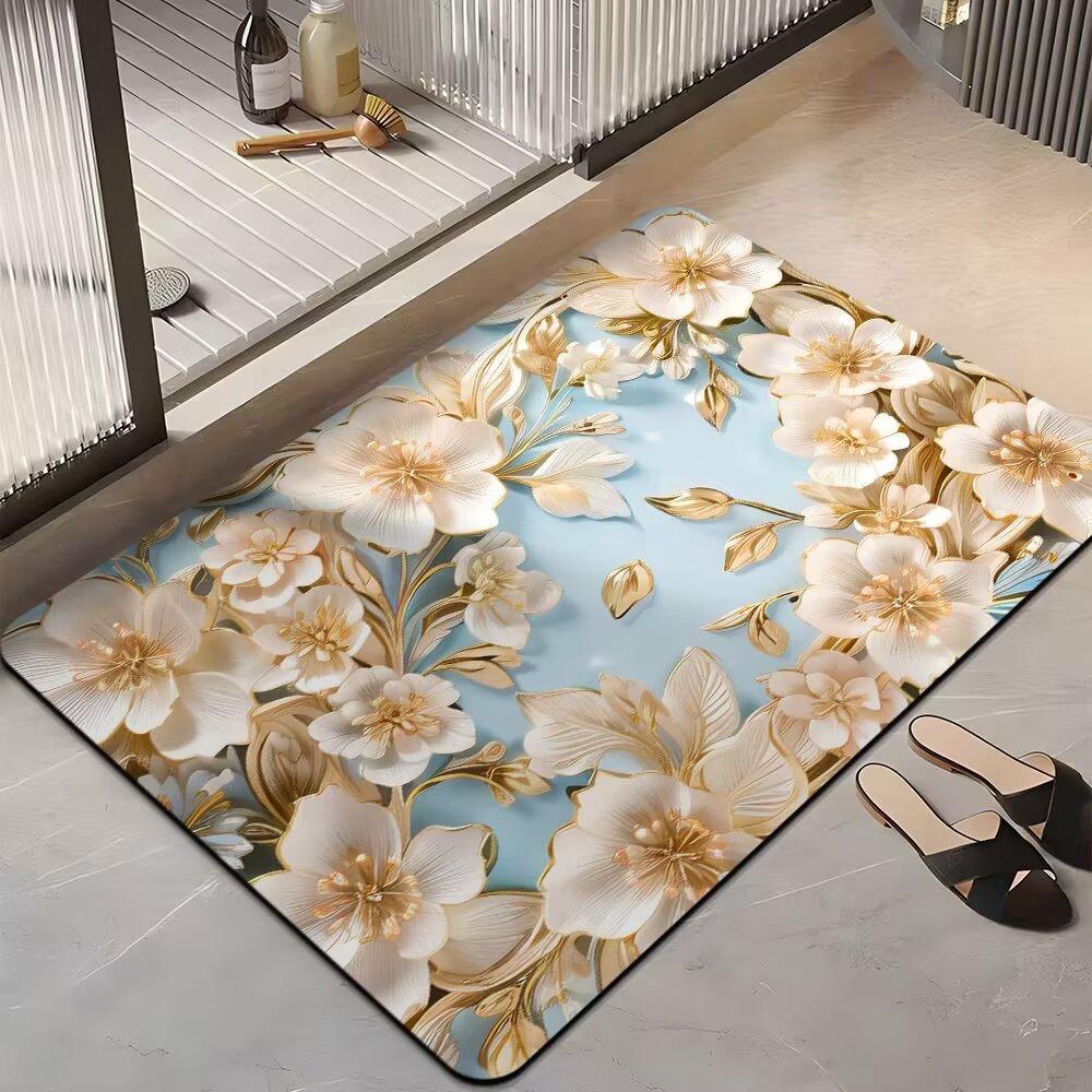 Bathroom Quick-drying Door Mat Diatom Mud Absorbent Floor Mat Toilet Toilet Entry Door Non-slip Mat Diatomaceous Earth Foot Mat