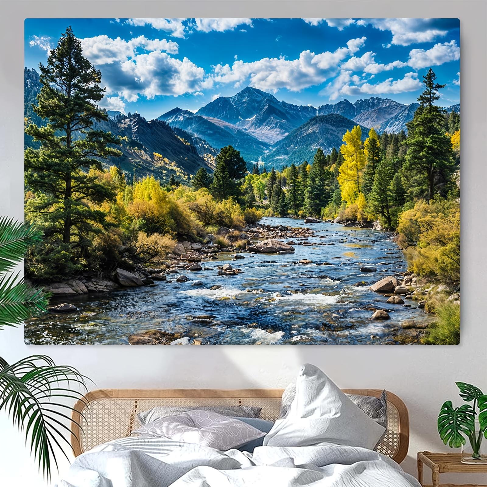 

VIKAMA Scenic Tapestry for Bedroom Living Room Dormitory Party Background Wall Decoration 2D Graphic Design Home Decor 74x94cm(29x37in)