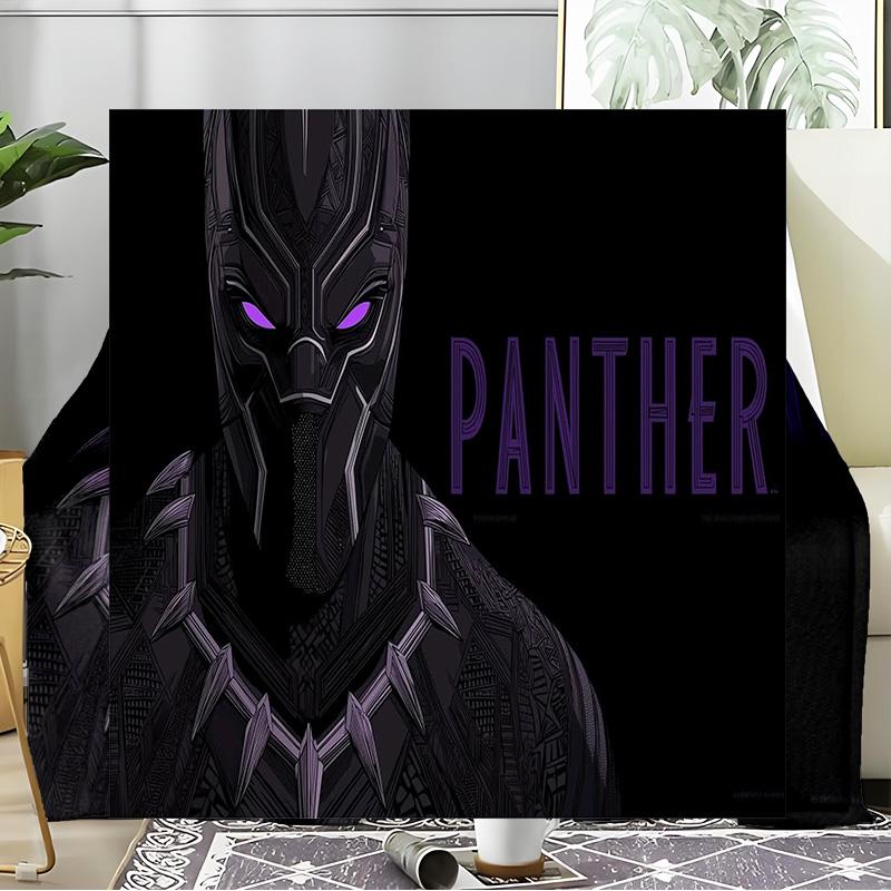 Black panther Blanket Flannel Throw for Sofa, Travel, Camping, Livingroom, Office, Chair and Bed Soft and Warm Holiday Birthday gifts