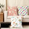 Spring And Summer Floral Cushion Cover Soft Plush Throw Pillow Cover | Double-Sided Cushion Case | Sofa Bedroom Home Decor