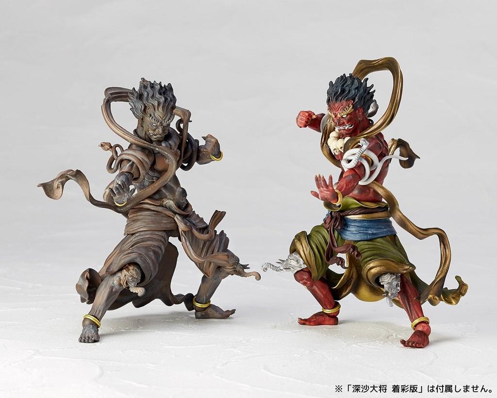 Takeya Style Jizai Okimono General Jinsha Approximately 142mm PVC ABS Painted Movable Figure (Wood Carving) - - Tall, &