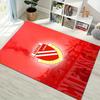Energie Cottbus Club Crest Red Background Print Area Rug Non‑Slip Rectangular Floor Mat Soccer Fan Gaming Living Bedroom Decor