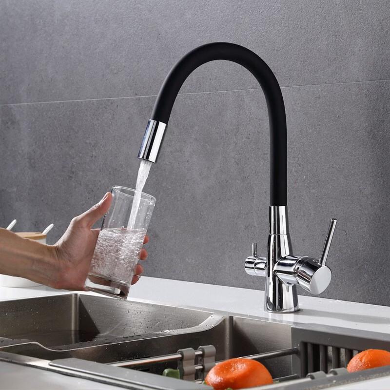3-in-1 Pull-Out Kitchen Faucet