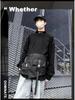 2025 Spring/Summer Dark Style Functional Crossbody Backpack with Large Capacity and Apron-Style Design