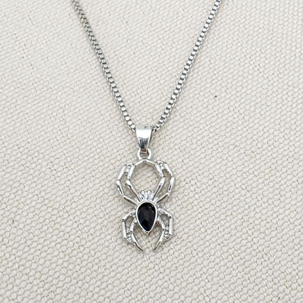 Necklace Retro Spider Halloween Dark Style Trendy Clavicle Chain Pendant