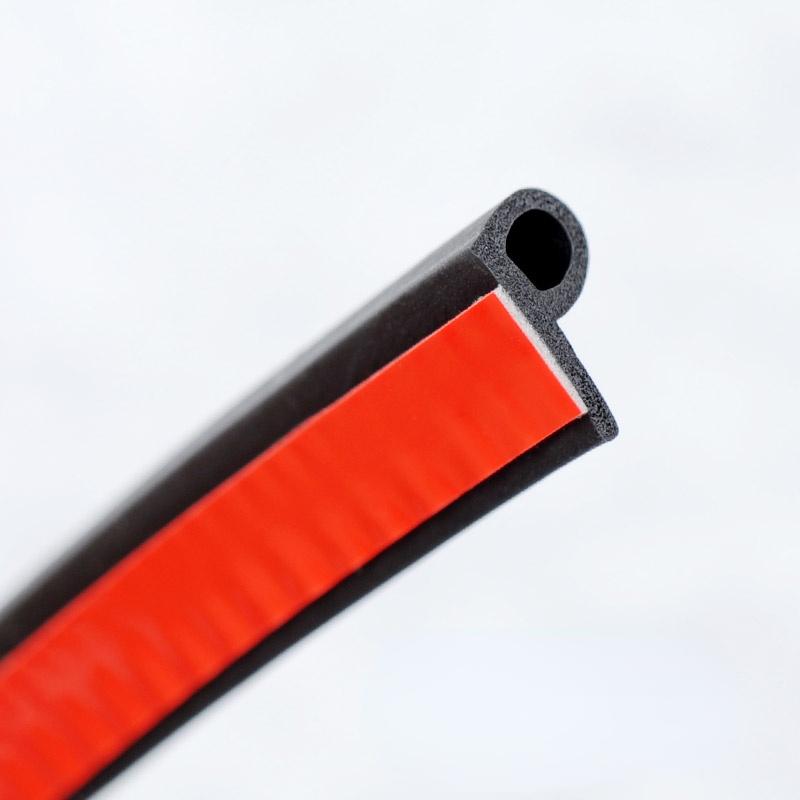 9 Shape Auto Rubber Seals Car Door Sealing Strip for Car Noise Insulation Soundproofing (as the picture,5M)