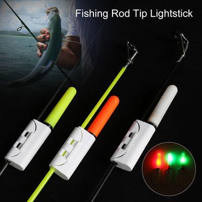 Battery Red/Green/Blasting Flash Fishing Rod Tip Lightstick Fluorescent Light Glow Stick Bite Alarm