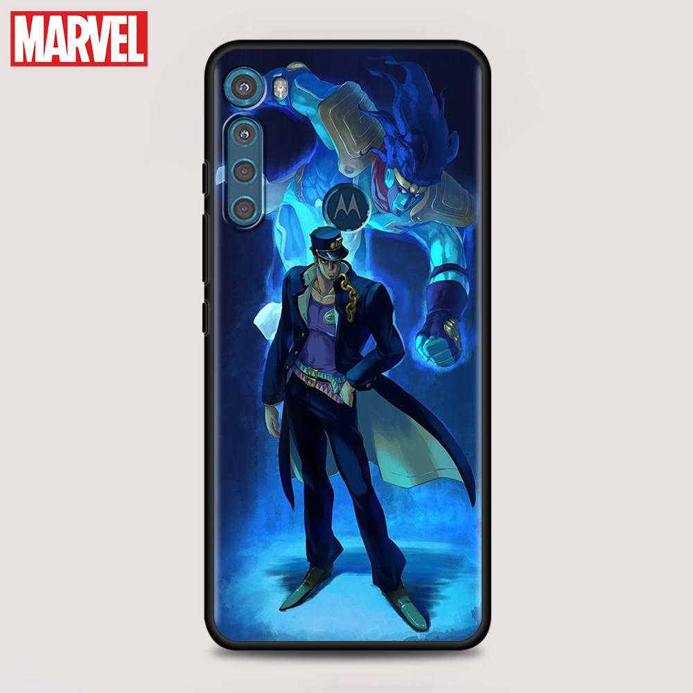 Shell For Motorola One Fusion G8 G9 Power Plus G22 G30 G31 G50 G60 Edge20 E6s G Stylus Case Cartoon JoJo's Bizarre Adventure