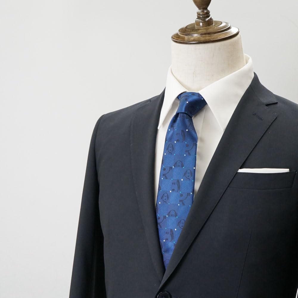 Tie Snoopy Necktie PN914462 Navy SNOOPY Business Brand Necktie Present [Peanuts]
