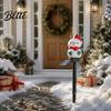 Outdoor Seasonal Atmosphere Lights Christmas Solar Stake Lights Santa Snowman Tree Figurine Lawn Powered Yard Gifts Waterproof Warm LED for