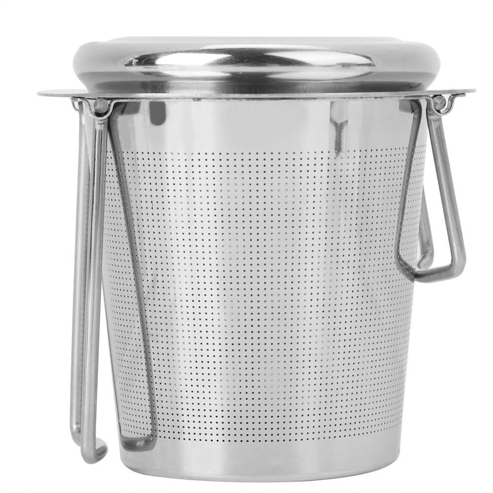 Stainless Steel Mesh Metal Cup Strainer Folding Handle Tea Strainer Loose Leaf Tea