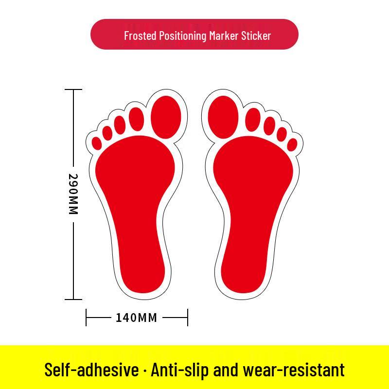 WEZHO Footprint Marker Floor Decals