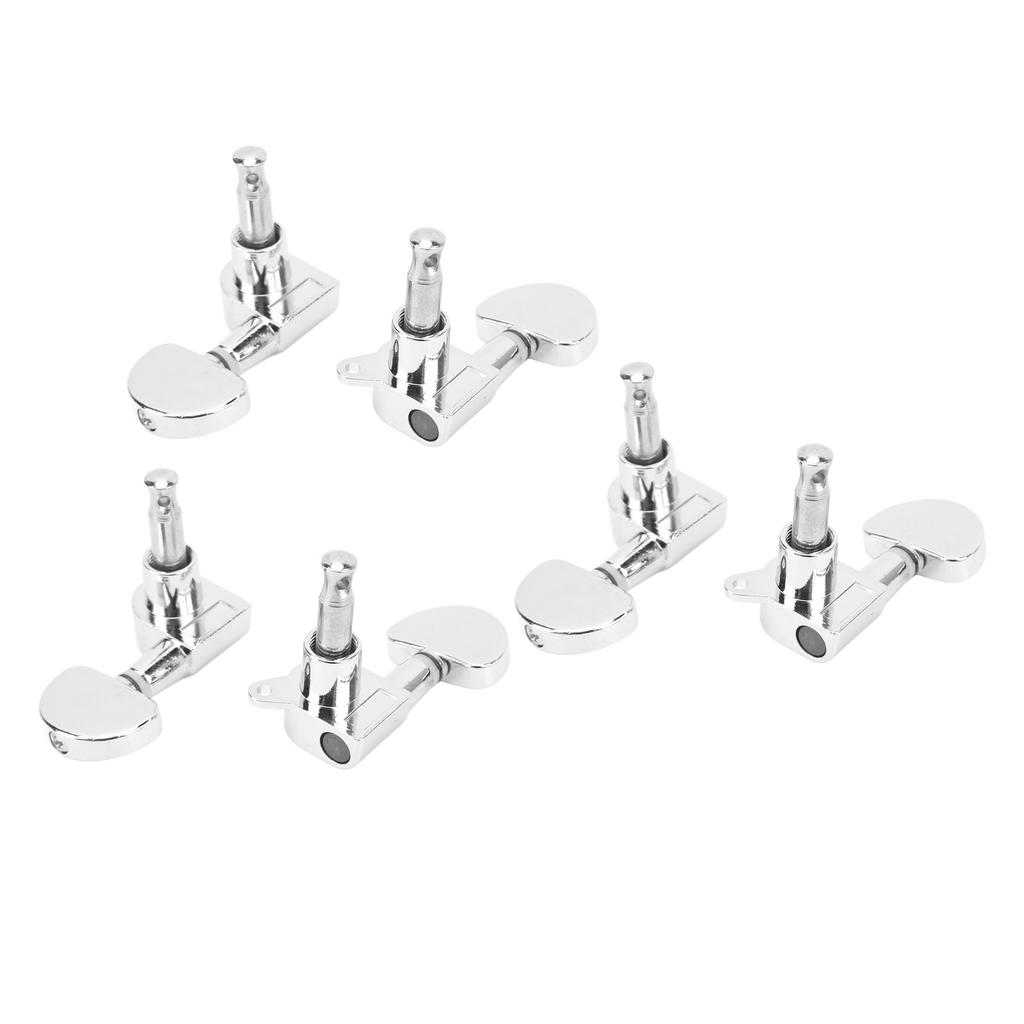 3R3L Gitarren Locking Mechaniken Halbkreis Kopf Schwerlast Internes Getriebe Schräge Winkel Saitenstimmwirbel Silber