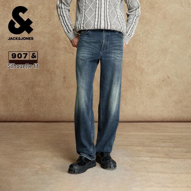 

Мужские джинсы из денима свободного кроя с вышивкой JACK&JONES W36/L32