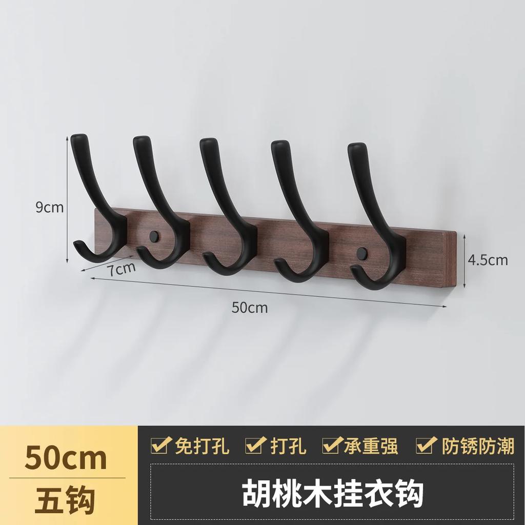 Houten Kapstok MuurhakenMuurhaken voor Keuken Badkamer Hal Handdoek Sleutel Accessoires Creatieve Decoratieve Muuropberg