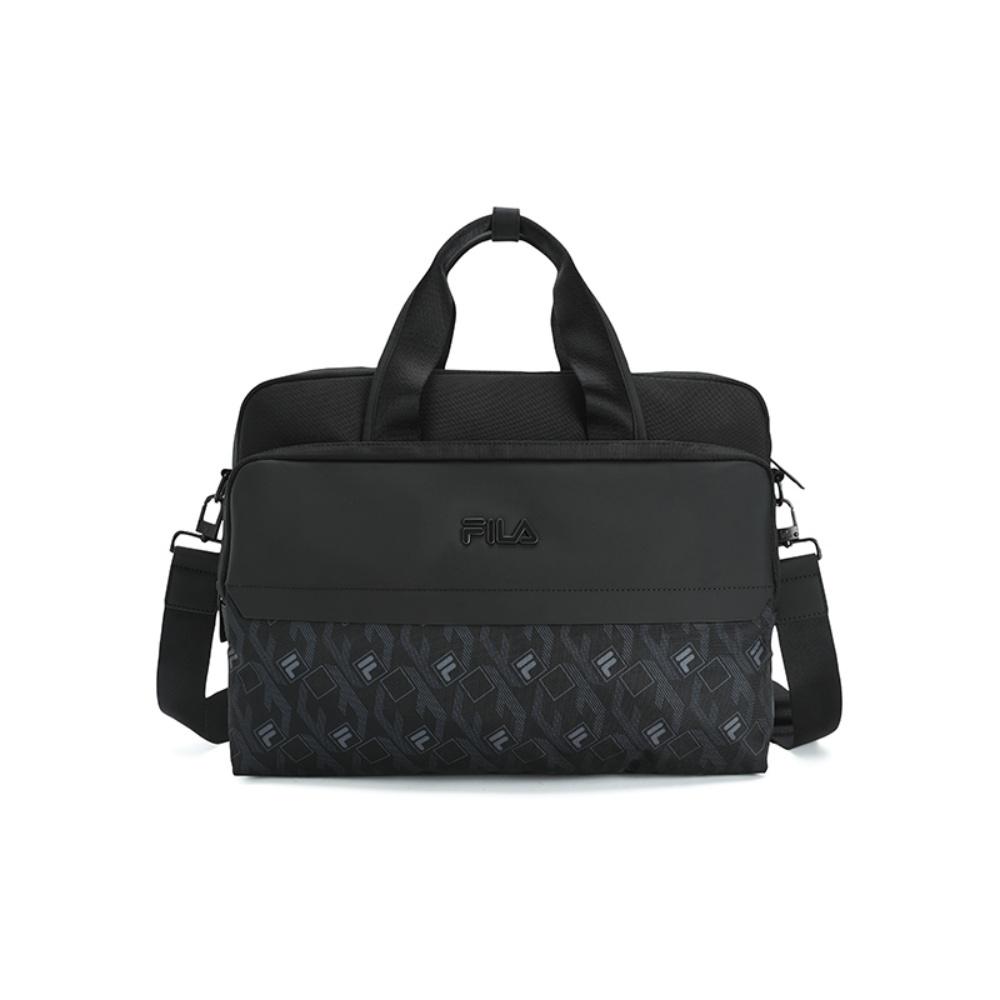 

New FILA HERITAGE Fabric Handbag Regular Men s Jet Black F13M548108FBK 38*7*28CM