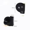 Round Shower Glass Door Handle Showcases Cabinet Drawer Metal Clamp Pulls Bathroom Hardware Rustproof Easy To Install