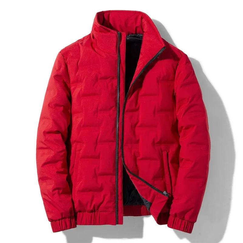 Осенне-зимняя куртка мужская легкая куртка на утином пуху мужская зимняя короткая теплая — фото 4