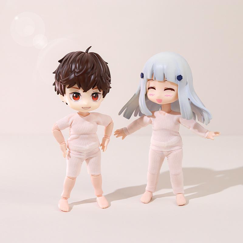 Ob11 Puppe Anti-Färbe-Kleidung Puppen-Unterhemd Hohe Elastizität T-Shirt-Anzug Für Nendoroids Obitsu11 Molly Ymy Gsc 1/12 Bjd Puppe